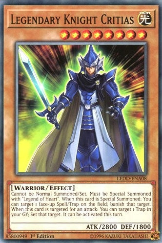 Image for Legendary Knight Critias (Legendary Dragon Decks) (LEDD-ENA08) - YuGiOh