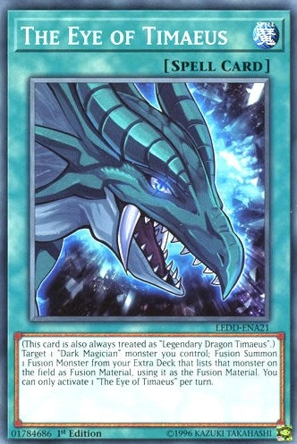 Image for The Eye of Timaeus (Legendary Dragon Decks) (LEDD-ENA21) - YuGiOh