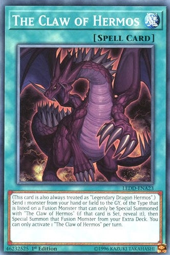 Image for The Claw of Hermos (Legendary Dragon Decks) (LEDD-ENA23) - YuGiOh