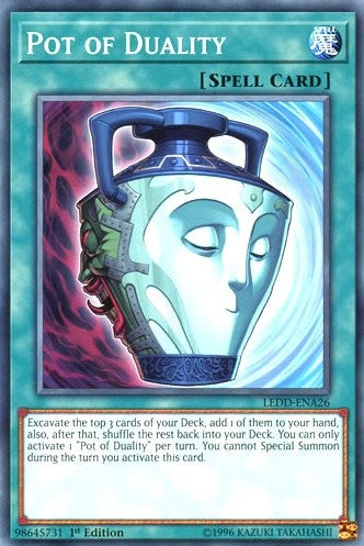 Image for Pot of Duality (Legendary Dragon Decks) (LEDD-ENA26) - YuGiOh