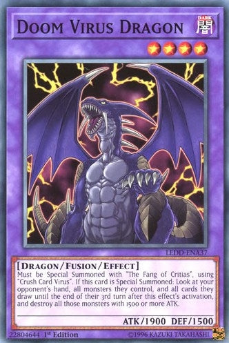 Image for Doom Virus Dragon (Legendary Dragon Decks) (LEDD-ENA37) - YuGiOh