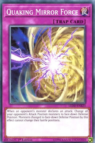 Image for Quaking Mirror Force (Legendary Dragon Decks) (LEDD-ENB23) - YuGiOh