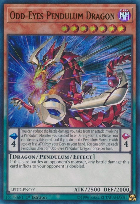 Image for Odd-Eyes Pendulum Dragon (UR) (Legendary Dragon Decks) (LEDD-ENC01) - YuGiOh