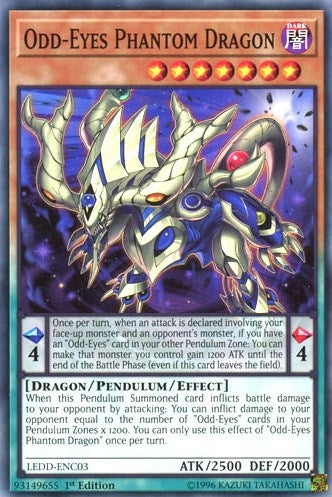 Image for Odd-Eyes Phantom Dragon (Legendary Dragon Decks) (LEDD-ENC03) - YuGiOh