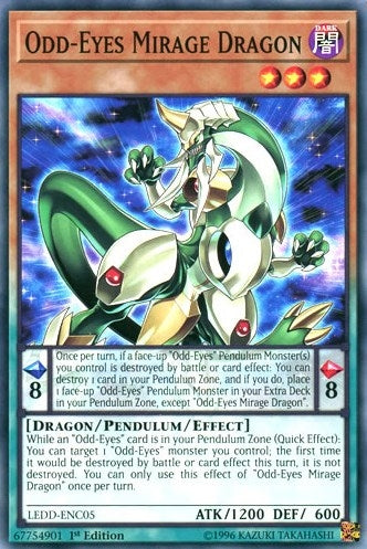 Image for Odd-Eyes Mirage Dragon (Legendary Dragon Decks) (LEDD-ENC05) - YuGiOh