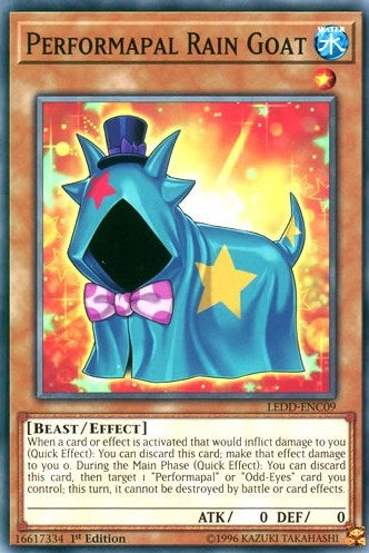 Image for Performapal Rain Goat (Legendary Dragon Decks) (LEDD-ENC09) - YuGiOh