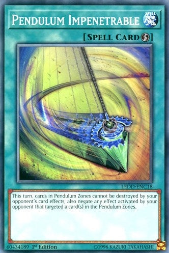 Image for Pendulum Impenetrable (Legendary Dragon Decks) (LEDD-ENC18) - YuGiOh