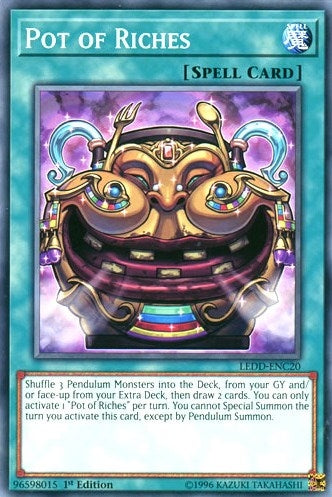 Image for Pot of Riches (Legendary Dragon Decks) (LEDD-ENC20) - YuGiOh