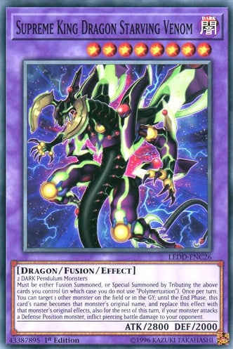 Image for Supreme King Dragon Starving Venom (Legendary Dragon Decks) (LEDD-ENC26) - YuGiOh