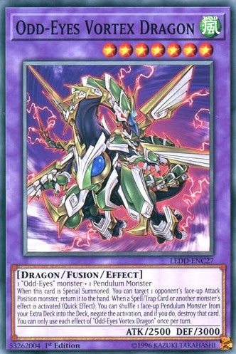 Image for Odd-Eyes Vortex Dragon (Legendary Dragon Decks) (LEDD-ENC27) - YuGiOh