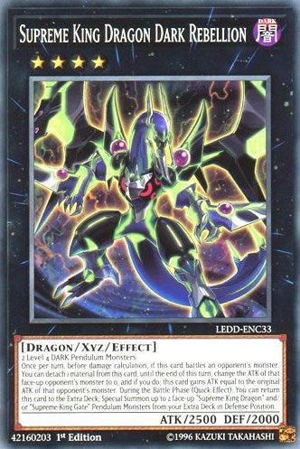 Image for Supreme King Dragon Dark Rebellion (Legendary Dragon Decks) (LEDD-ENC33) - YuGiOh