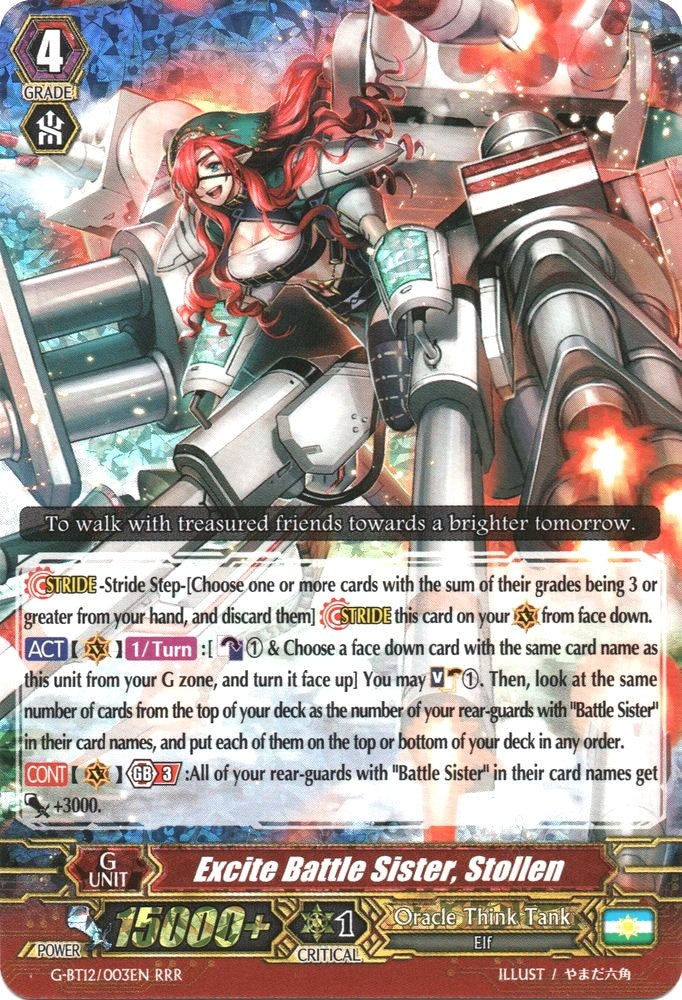 Image for Excite Battle Sister, Stollen (G-BT12: Dragon King's Awakening) (G-BT12/003EN) - Cardfight Vanguard