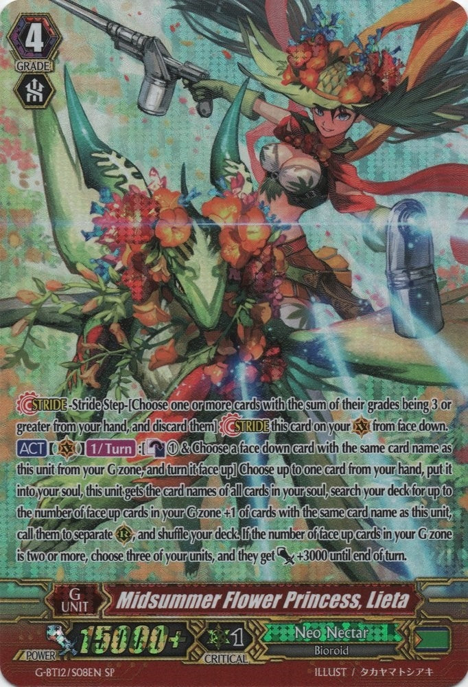 Image for Midsummer Flower Princess, Lieta (SP) (G-BT12: Dragon King's Awakening) (G-BT12/S08EN) - Cardfight Vanguard