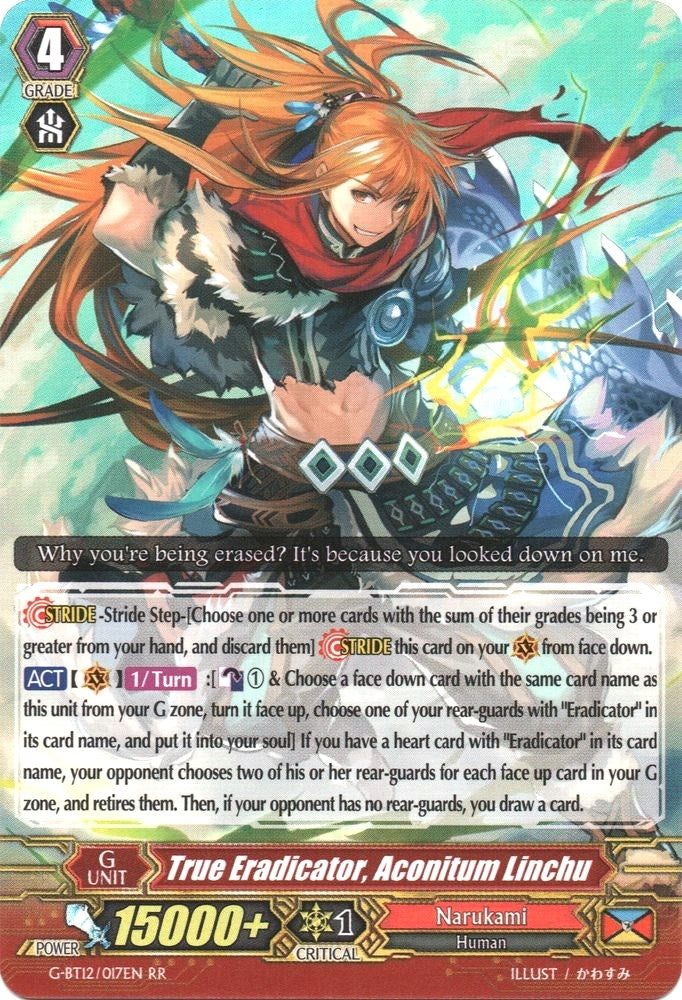 Image for True Eradicator, Aconitum Linchu (G-BT12: Dragon King's Awakening) (G-BT12/017EN) - Cardfight Vanguard