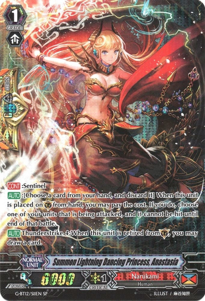 Image for Summon Lightning Dancing Princess, Anastasia (SP) (G-BT12: Dragon King's Awakening) (G-BT12/S11EN) - Cardfight Vanguard