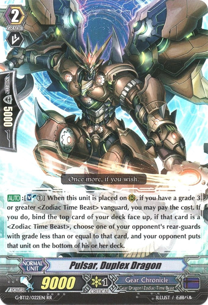 Image for Pulsar, Duplex Dragon (G-BT12: Dragon King's Awakening) (G-BT12/022EN) - Cardfight Vanguard