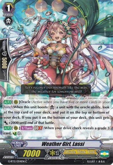 Image for Weather Girl, Lassi (G-BT12: Dragon King's Awakening) (G-BT12/054EN) - Cardfight Vanguard