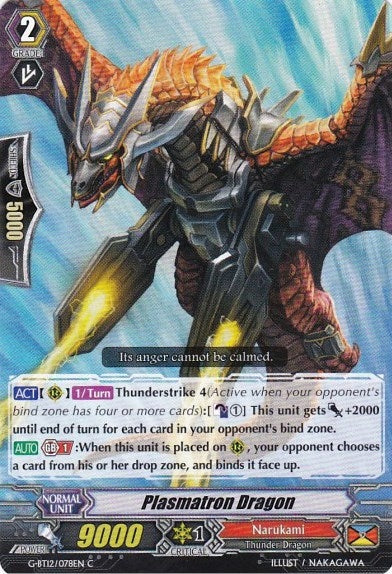 Image for Plasmatron Dragon (G-BT12: Dragon King's Awakening) (G-BT12/078EN) - Cardfight Vanguard