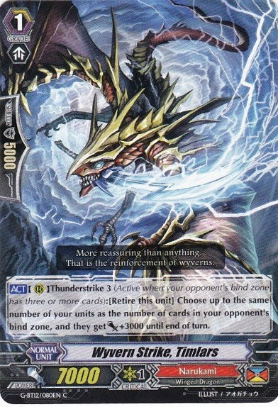 Image for Wyvern Strike, Timlars (G-BT12: Dragon King's Awakening) (G-BT12/080EN) - Cardfight Vanguard