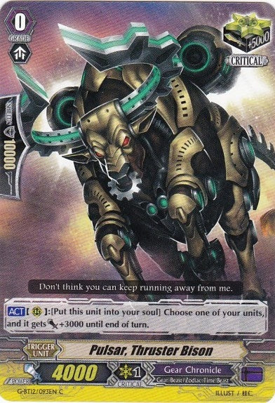 Image for Pulsar, Thruster Bison (G-BT12: Dragon King's Awakening) (G-BT12/093EN) - Cardfight Vanguard