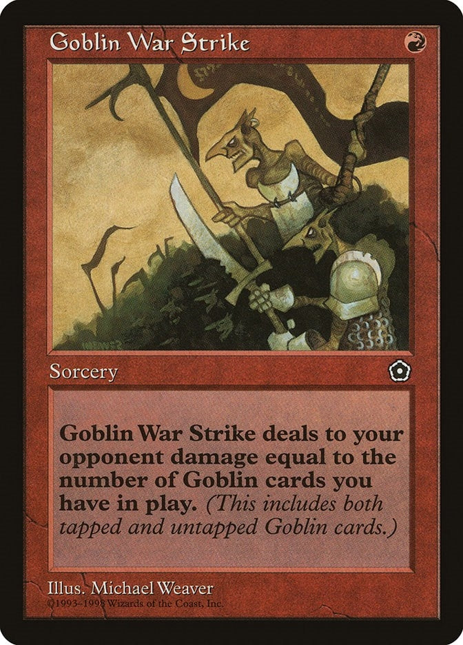 Image for Goblin War Strike (Portal Second Age) - Magic: The Gathering