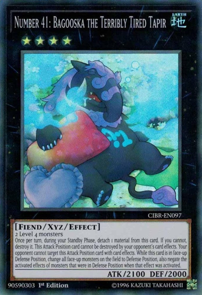 Image for Number 41: Bagooska the Terribly Tired Tapir (Circuit Break) (CIBR-EN097) - YuGiOh