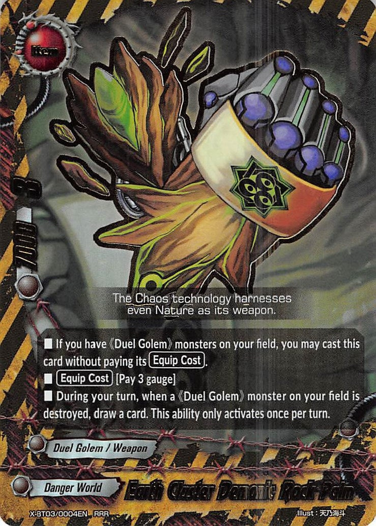 Image for Earth Cluster Demonic Rock Palm (Overturn! Thunder Empire!!) (X-BT03/0004EN) - Future Card BuddyFight
