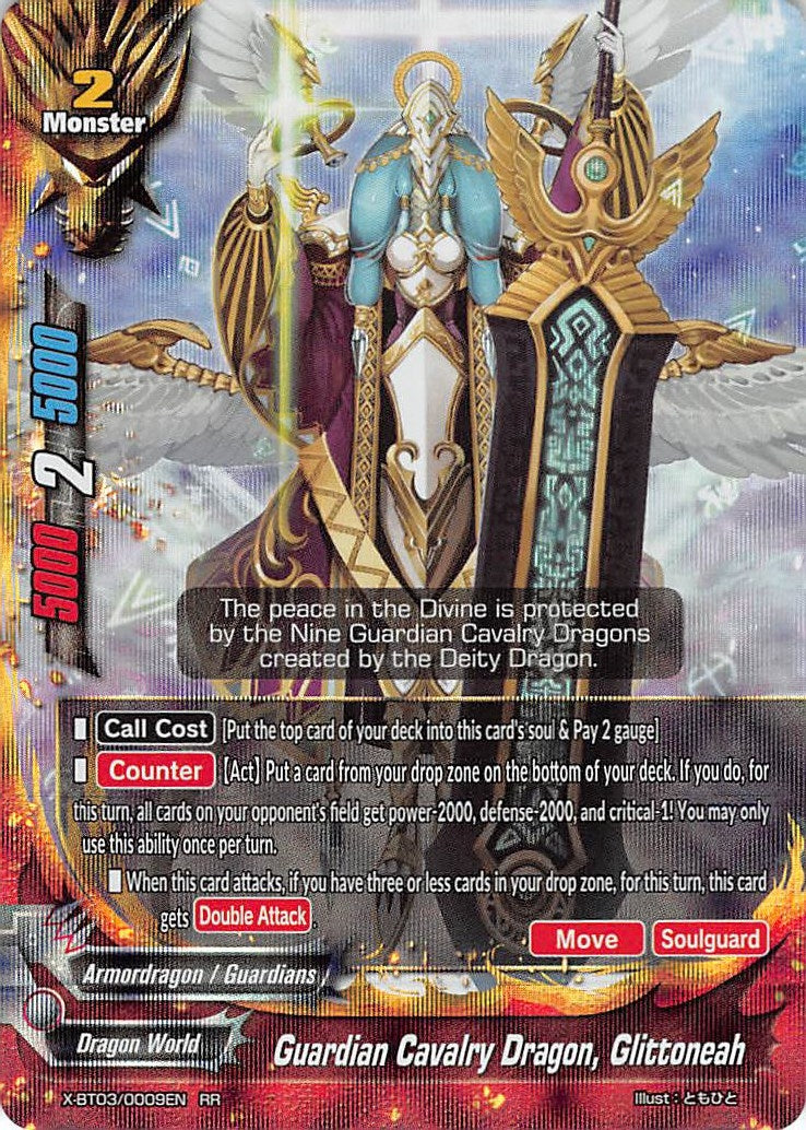 Image for Guardian Cavalry Dragon, Glittoneah (Overturn! Thunder Empire!!) (X-BT03/0009EN) - Future Card BuddyFight