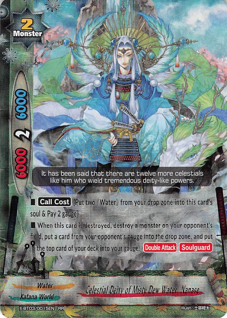 Image for Celestial Deity of Misty Dew Water, Nanase (Overturn! Thunder Empire!!) (X-BT03/0015EN) - Future Card BuddyFight