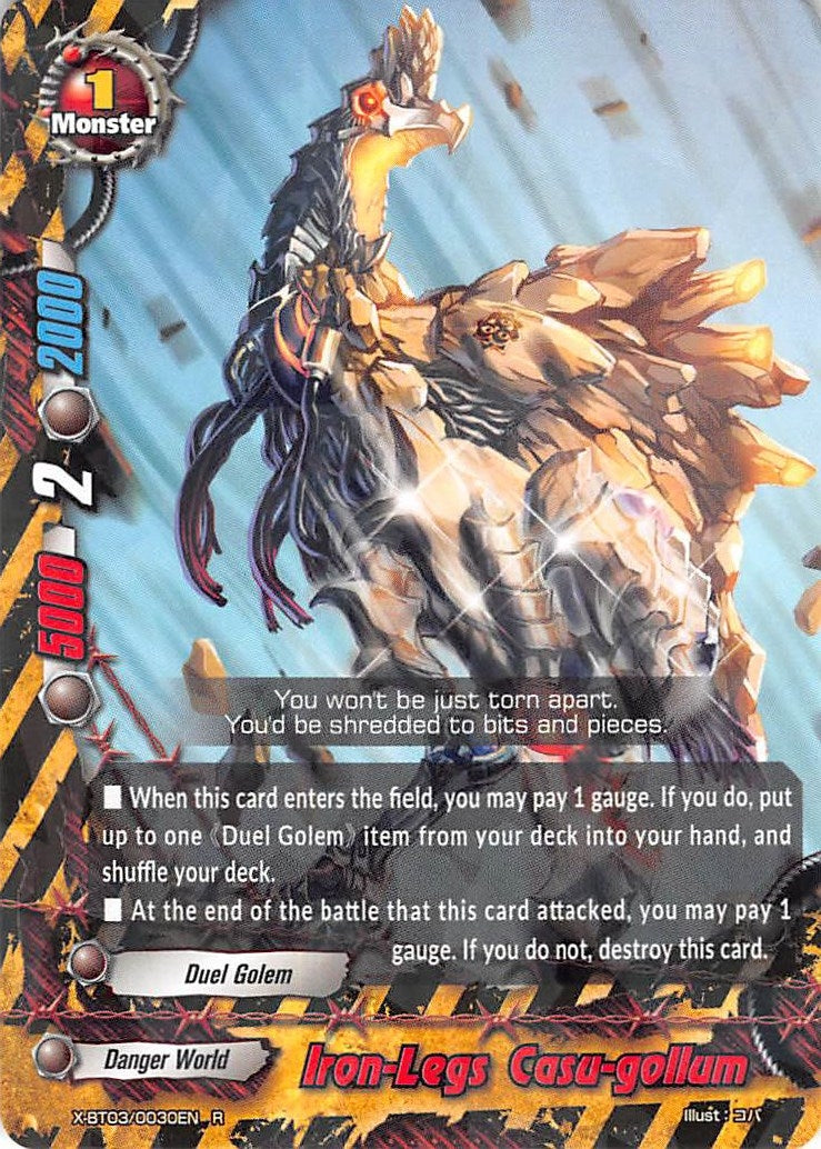 Image for Iron-Legs Casu-gollum (Overturn! Thunder Empire!!) (X-BT03/0030EN) - Future Card BuddyFight