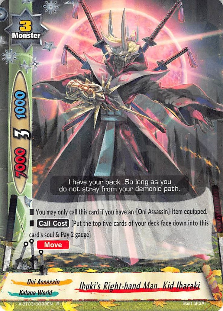 Image for Ibuki's Right-hand Man, Kid Ibaraki (Overturn! Thunder Empire!!) (X-BT03/0033EN) - Future Card BuddyFight