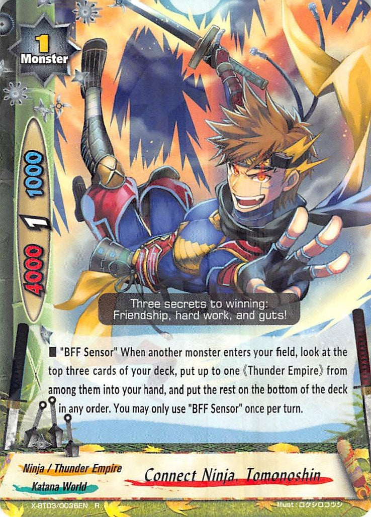 Image for Connect Ninja, Tomonoshin (Overturn! Thunder Empire!!) (X-BT03/0036EN) - Future Card BuddyFight