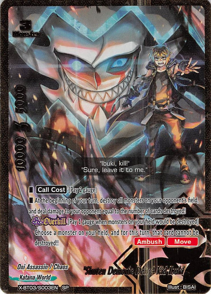 Image for "Shuten Demonic Deity" Kid Ibuki (Overturn! Thunder Empire!!) (X-BT03/S003EN) - Future Card BuddyFight