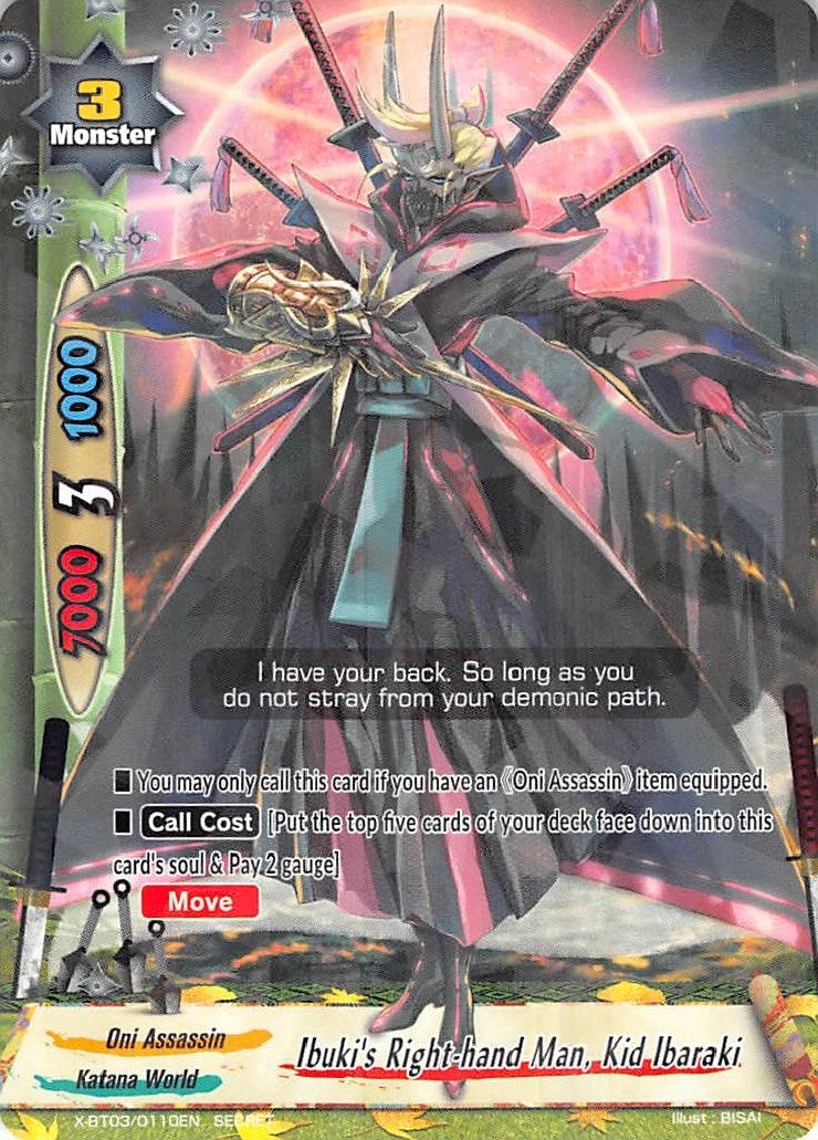 Image for Ibuki's Right-hand Man, Kid Ibaraki (Overturn! Thunder Empire!!) (X-BT03/0110EN) - Future Card BuddyFight