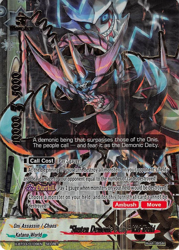 Image for "Shuten Demonic Deity" Kid Ibuki (Overturn! Thunder Empire!!) (X-BT03/0109EN) - Future Card BuddyFight