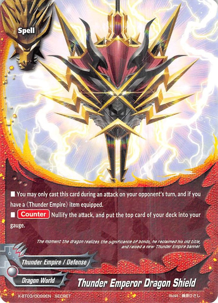 Image for Thunder Emperor's Dragon Shield (Overturn! Thunder Empire!!) (X-BT03/0099EN) - Future Card BuddyFight