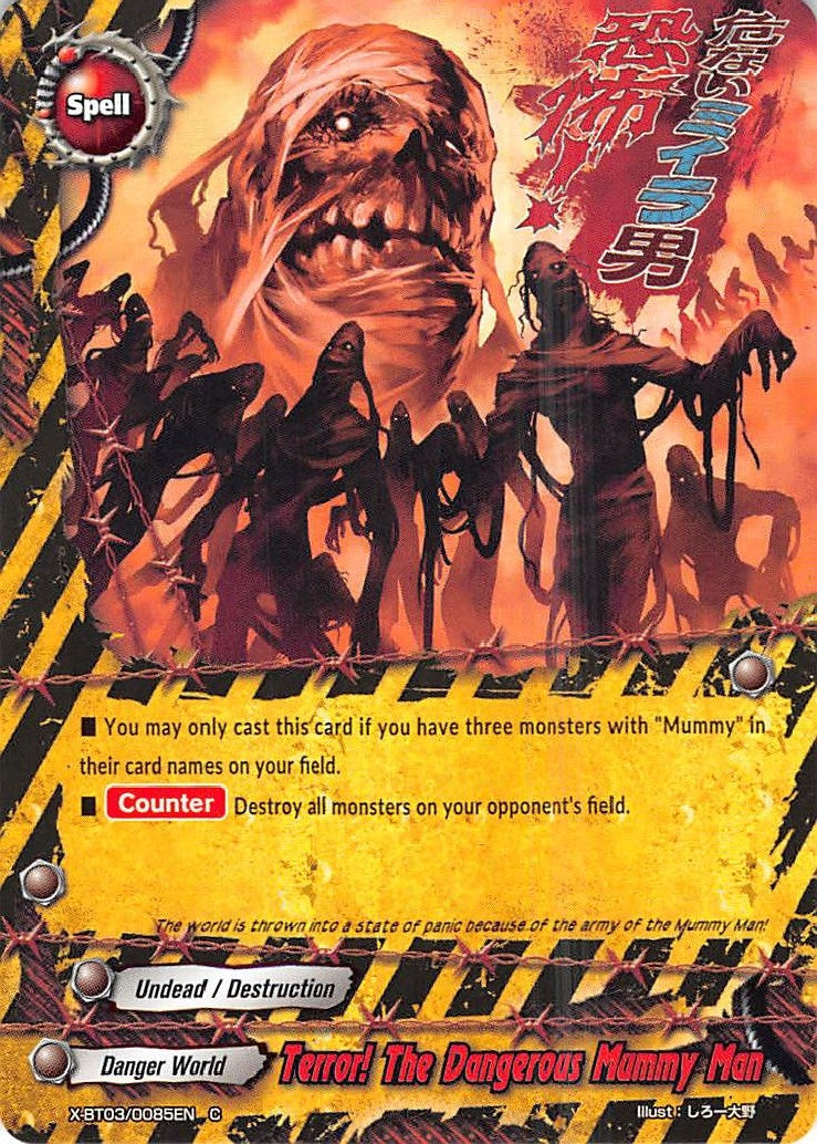 Image for Terror! The Dangerous Mummy Man (Overturn! Thunder Empire!!) (X-BT03/0085EN) - Future Card BuddyFight