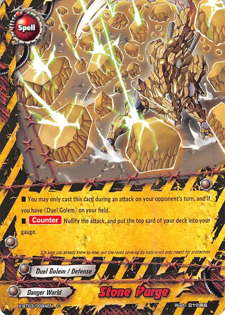 Image for Stone Purge (Overturn! Thunder Empire!!) (X-BT03/0084EN) - Future Card BuddyFight