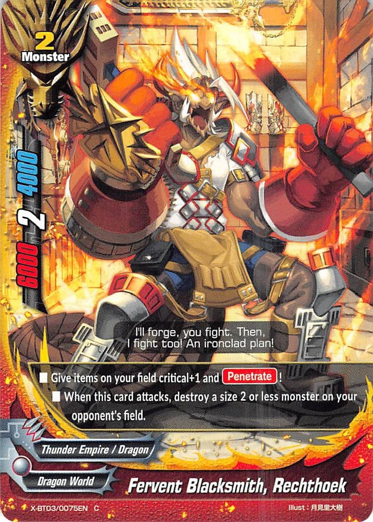Image for Fervent Blacksmith, Rechthoek (Overturn! Thunder Empire!!) (X-BT03/0075EN) - Future Card BuddyFight