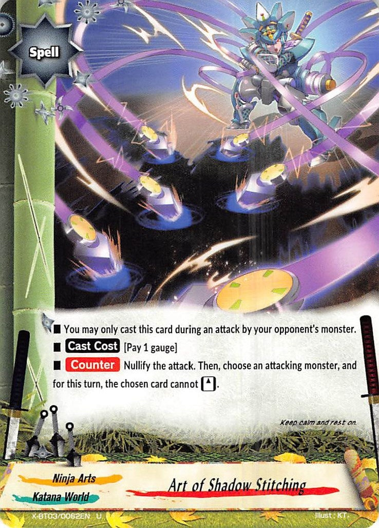 Image for Art of Shadow Stitching (Overturn! Thunder Empire!!) (X-BT03/0062EN) - Future Card BuddyFight