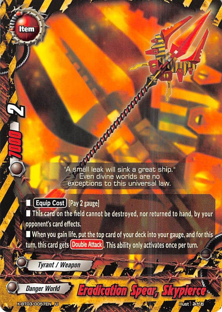 Image for Eradication Spear, Skypierce (Overturn! Thunder Empire!!) (X-BT03/0057EN) - Future Card BuddyFight