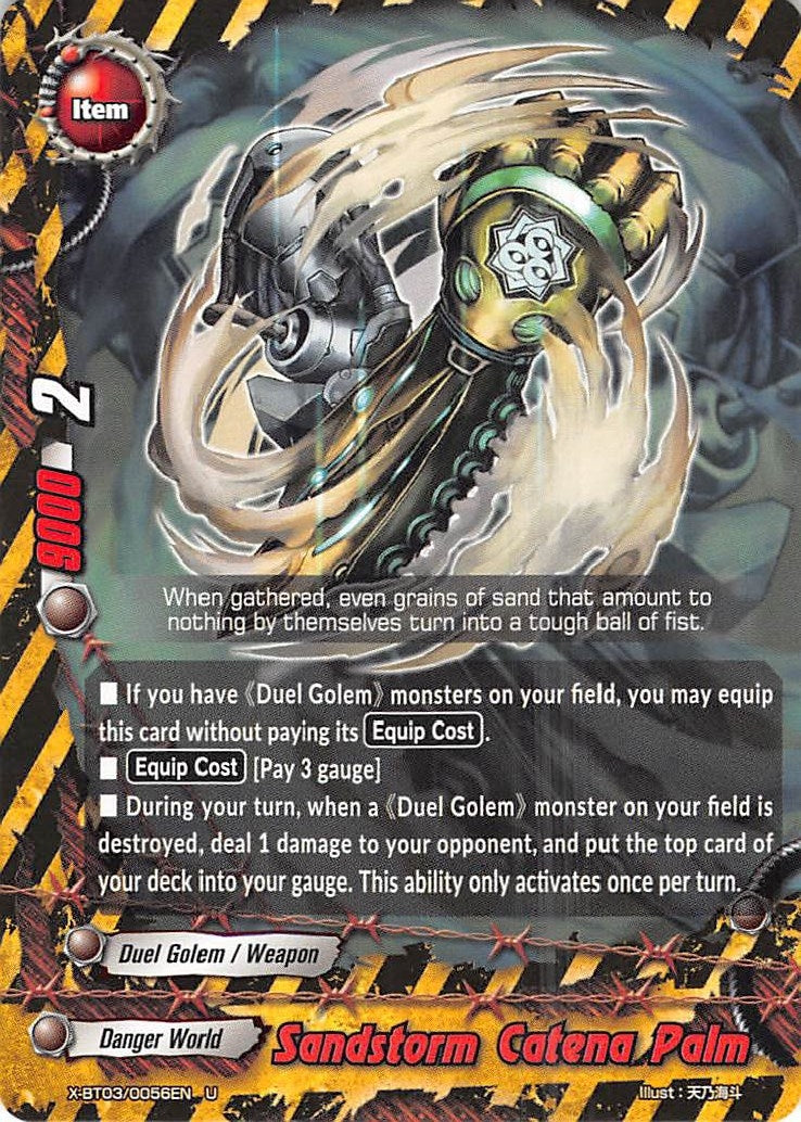Image for Sandstorm Catena Palm (Overturn! Thunder Empire!!) (X-BT03/0056EN) - Future Card BuddyFight