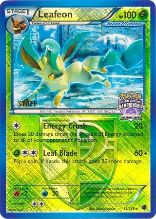 Image for Leafeon - 11/116 (State Championships) [Staff] (League & Championship Cards) (011/116) - Pokemon