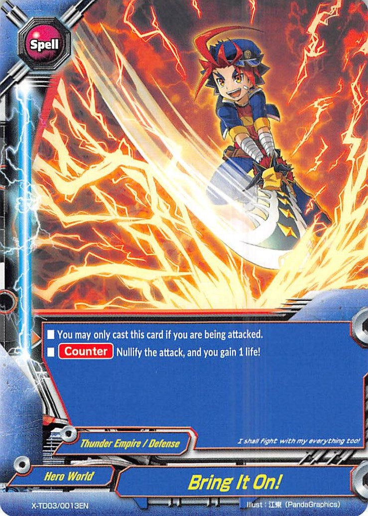 Image for Bring It On! (X-TD03: Thunderous Warlords Alliance) (X-TD03/0013EN) - Future Card BuddyFight