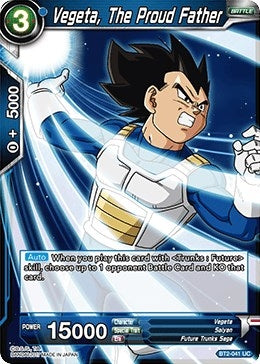 Image for Vegeta, The Proud Father (Union Force) (BT2-041) - Dragon Ball Super: Masters