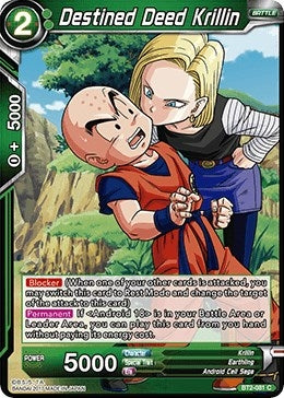Image for Destined Deed Krillin (Union Force) (BT2-081) - Dragon Ball Super: Masters