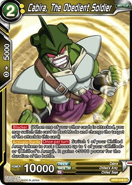Image for Cabira, The Obedient Soldier (Union Force) (BT2-119) - Dragon Ball Super: Masters