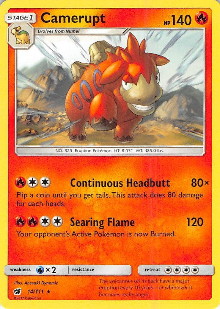 Image for Camerupt (SM - Crimson Invasion) (14/111) - Pokemon