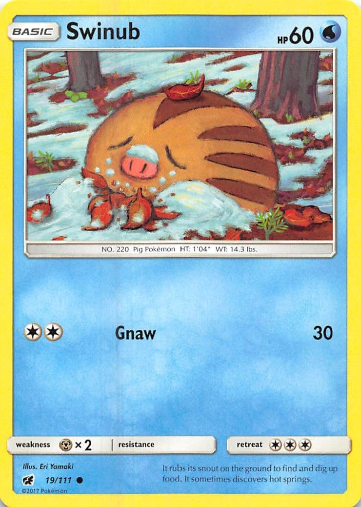 Image for Swinub (SM - Crimson Invasion) (19/111) - Pokemon