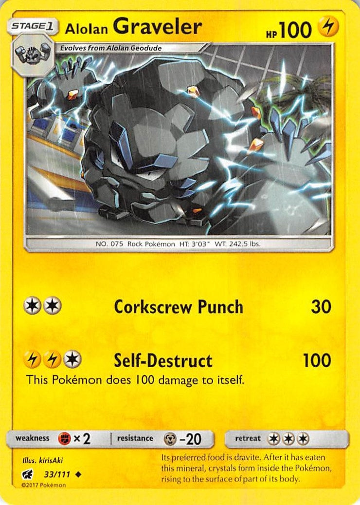Image for Alolan Graveler (SM - Crimson Invasion) (33/111) - Pokemon